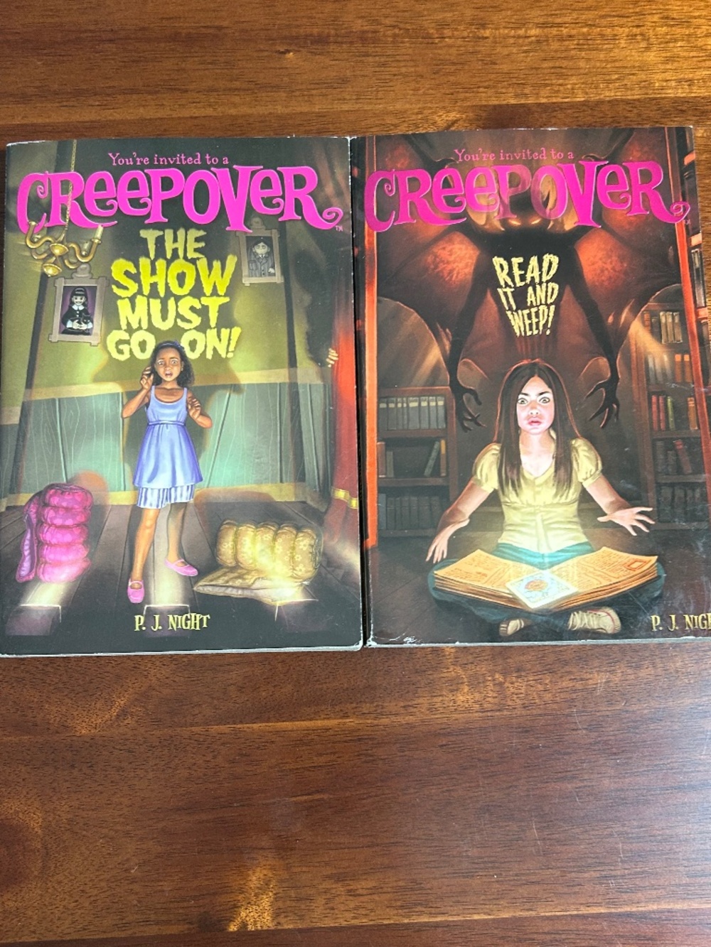 You're Invited to a Creepover Book Bundle P.J. Night 501 Vol 4 & 13